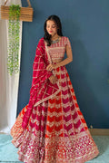 Designer Floral Maroon Lehenga Choli UK | Premium Festive Wear PR