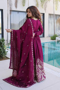 Designer Emerald Green Wedding Guest Gown UK | Heavy Floral Hem Embroidery PR