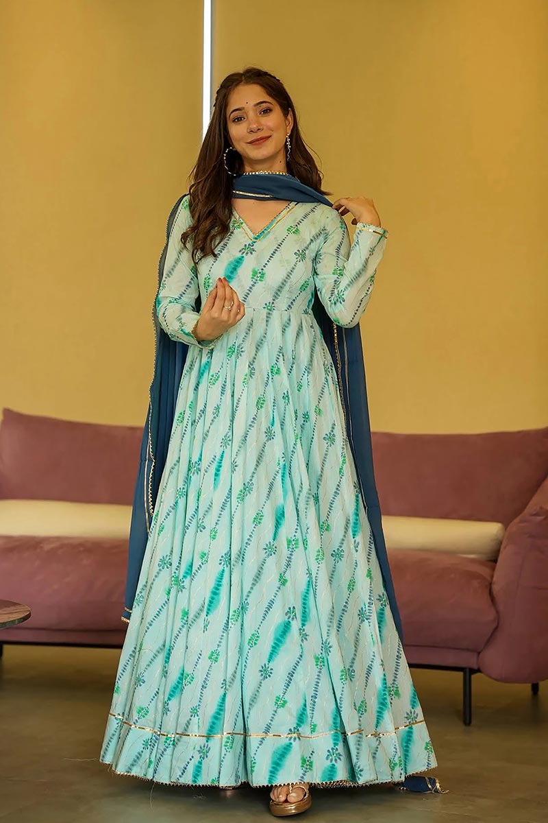 Green Floral Maxi Anarkali UK | Wedding & Festive Outfit PR