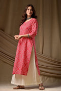 Pink Cambric Cotton Printed Kurti – Elegant Everyday Wear PR