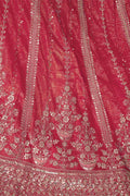 Pretty Pink Silk Wedding Lehenga with Intricate Paisley Embroidery KSR