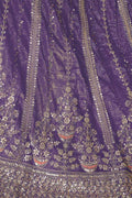 Purple Jimmy Choo Embroidered Lehenga Set KSR
