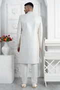 White Embroidered Sherwani for Men – Elegant Groom & Festive Wear PR