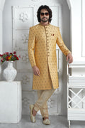 Golden Embroidered Sherwani for Men – Wedding & Party wear SOU