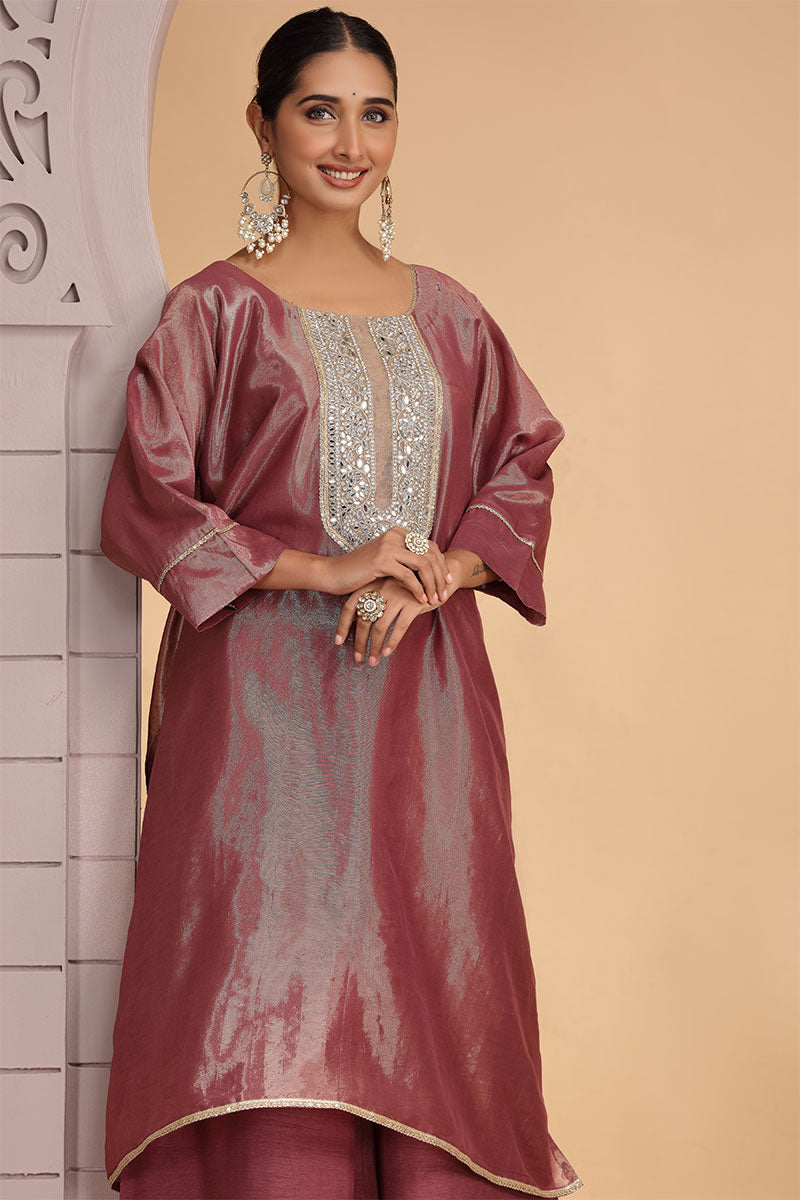 Majenta Organza Salwar Suit – Festive Wear Outfit | Top & Bottom SOU