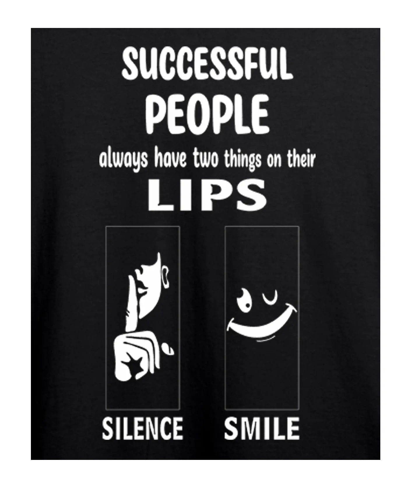 "Successful People" Printed T-Shirt – Premium Round Neck - Black and Navy Blue - 100% Cotton Offbeat