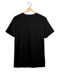 Temple Elephant Art Printed T-Shirt – Premium Round Neck - Black & Pigeon Blue - 100% Cotton Offbeat