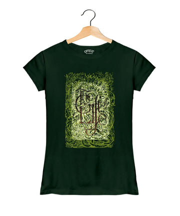 The Gift Of Life - Women’s T-Shirt –  Premium Round Neck - Green - 100% Cotton Offbeat