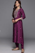 Festive-Ready Fuchsia Yellow Kurta Set | Embroidered Traditional Outfit UK (Copy) RTI