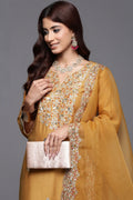 Embroidered Yellow Salwar Suit with Dupatta – 3-Piece Outfit VA