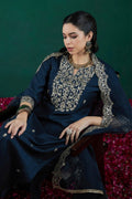 Blue Festive Suit with Embroidery – 3-Piece Traditional Outfit VA